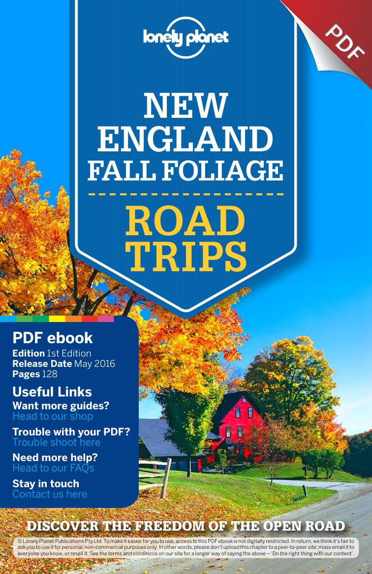 New England Fall Foliage Road Trips 1 - Full PDF eBook by Lonely Planet