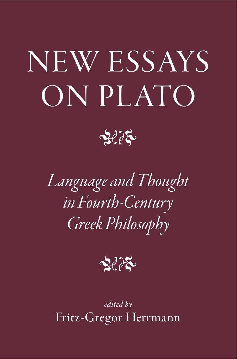 New Essays on Plato by Fritz-Gregor Herrmann