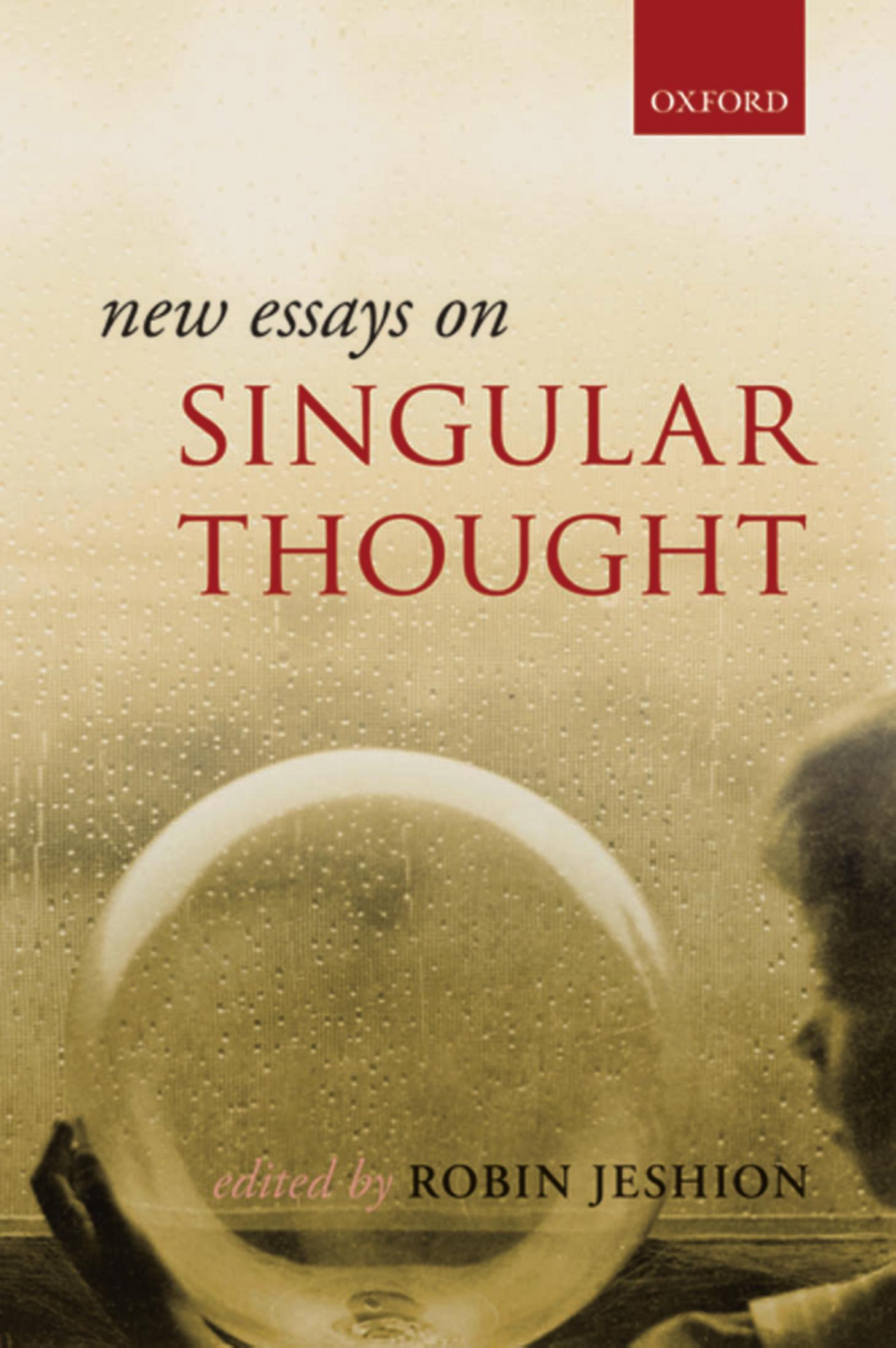 New Essays on Singular Thought by Robin Jeshion