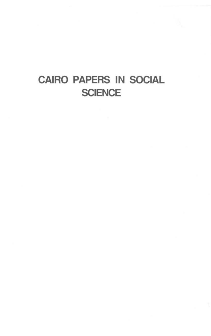 New Frontiers in the Social History of the Middle East: Cairo Papers Vol. 23, No. 2 by Unknow