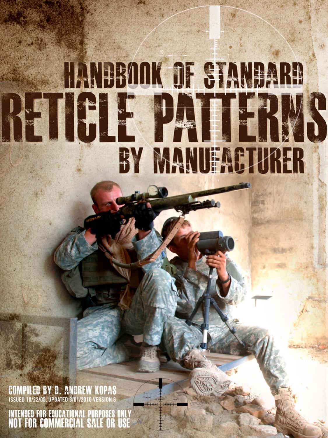 New Handbook of Standard Reticle Patterns Ver 8.ppt by Kopas Dale