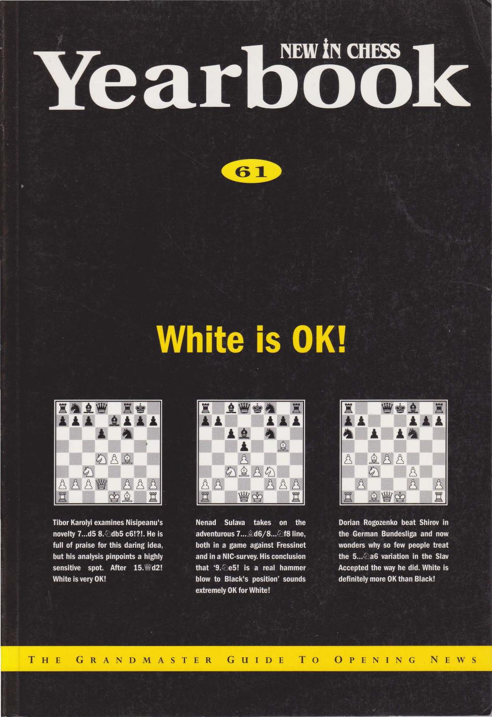 New In Chess Yearbook 61 by Unknown