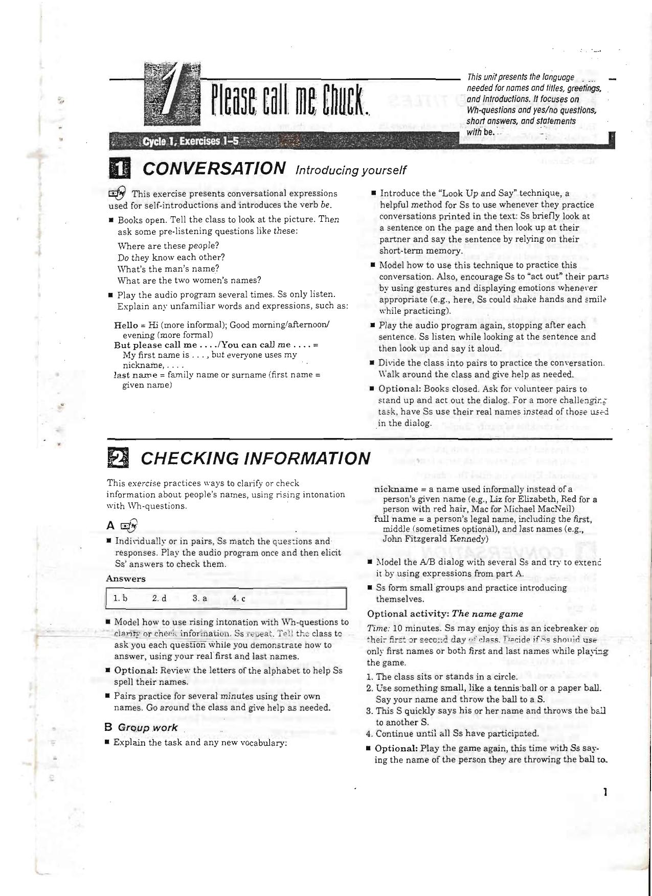 New Interchange 1 English for International Communication (Teacher's Book) by Unknown