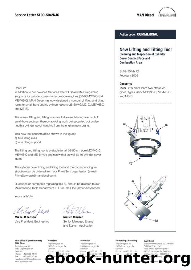 New Lifting and Tilting Tool by MAN Diesel