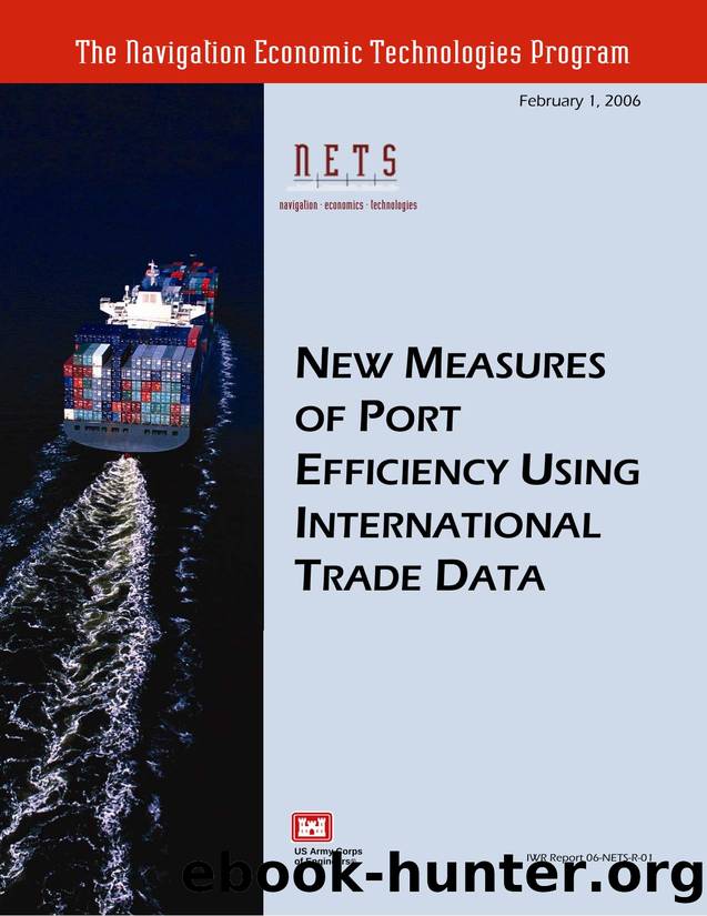 New Measures of Port Efficiency Using International Trade Data by Bruce Blonigen Wesley Wilson