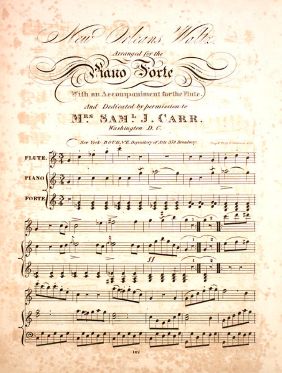 New Orleans Waltz (accomp for flute) by Unknown