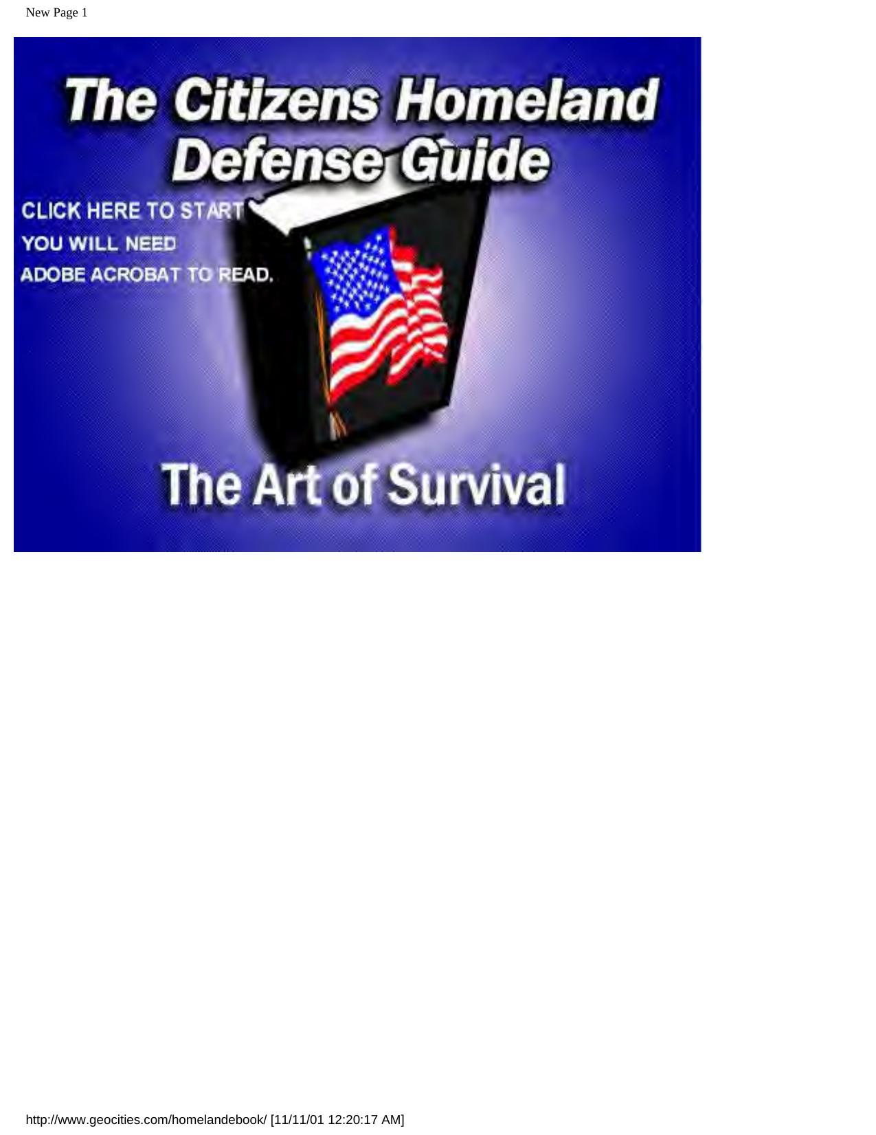 New Page 1 by The Art Of Survival