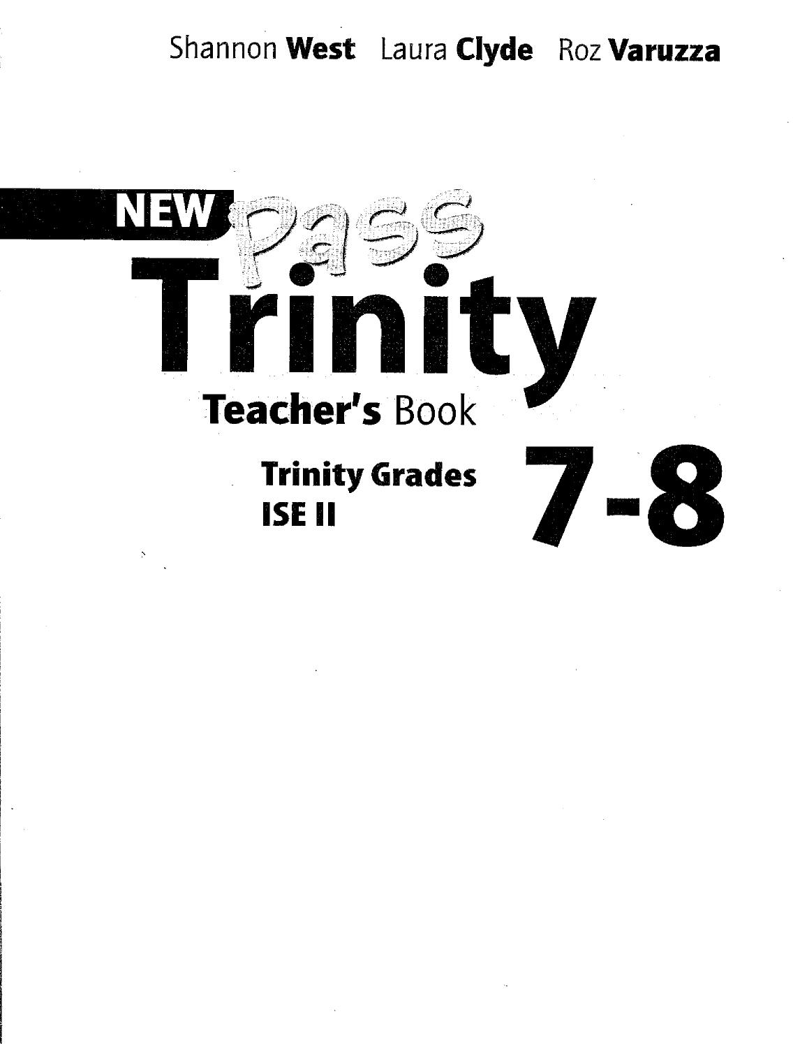 New Pass Trinity Grades 7-8 Teacher's Book by Clyde Laura West Shannon