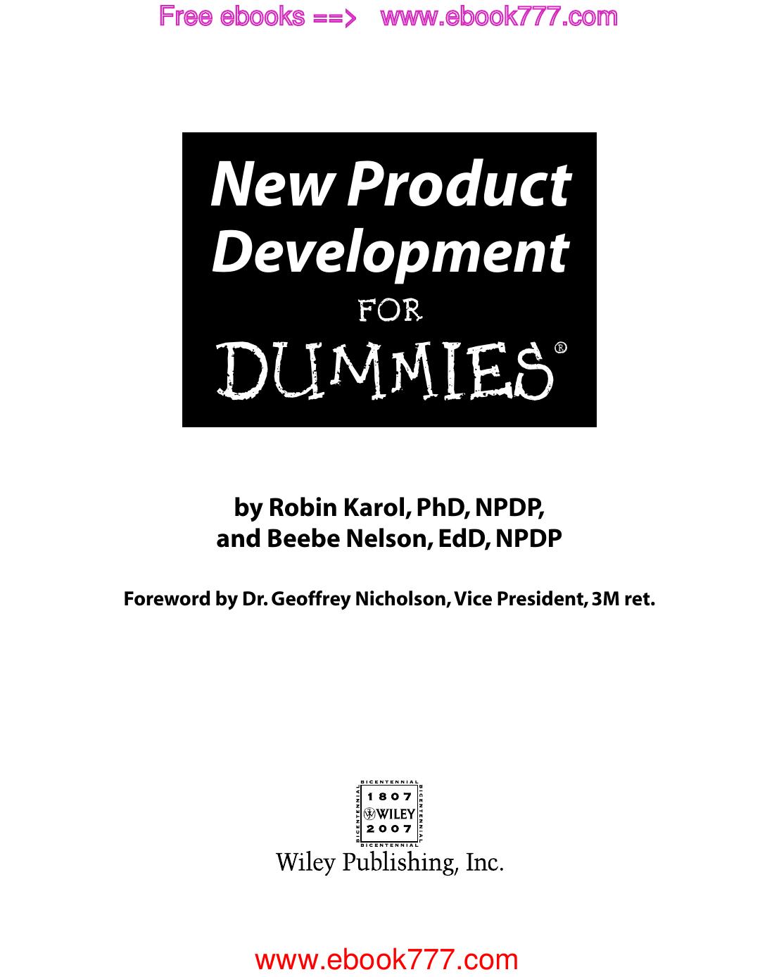 New Product Development for Dummies by www.ebook777.com