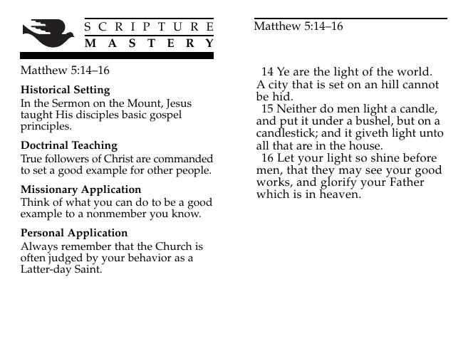 New Testament Scripture Mastery Cards by Unknown