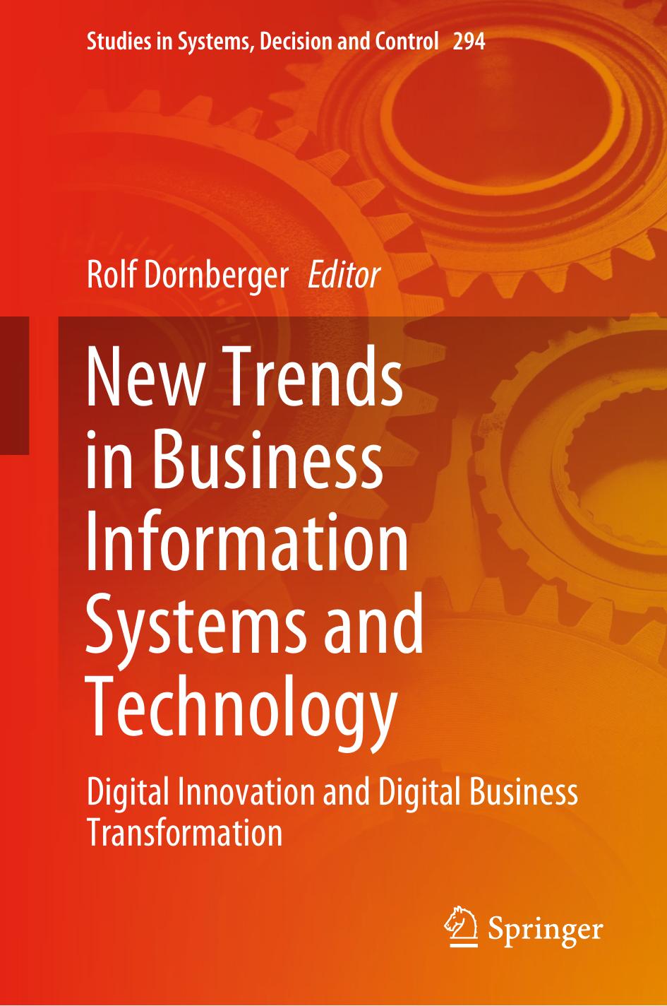 New Trends in Business Information Systems and Technology: Digital Innovation and Digital Business Transformation (Studi by Unknow