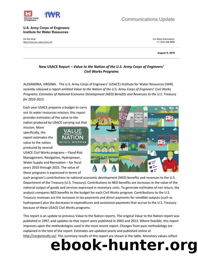 New USACE Report â Value to the Nation of the U.S. Army Corps of Engineersâ by Kelly Barnes