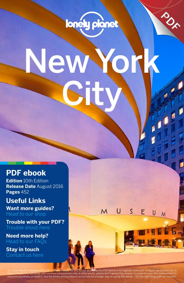 New York City 10 - Full PDF eBook by Lonely Planet