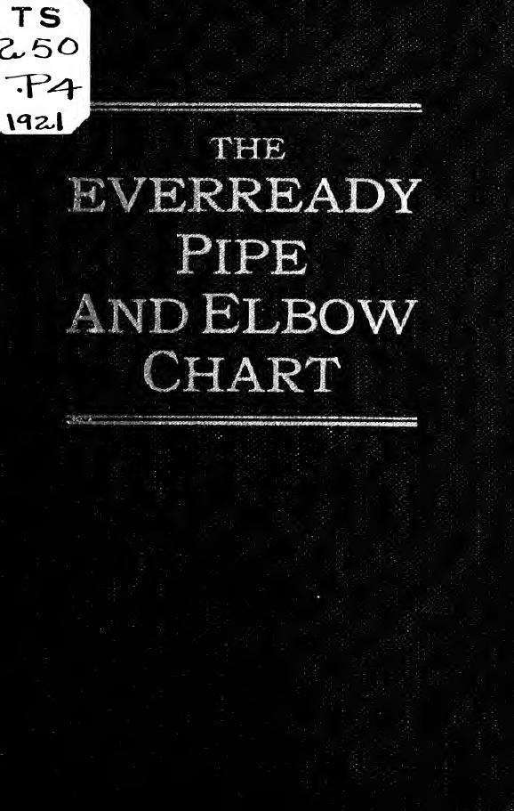 New book of instruction and tables for use with the everready pipe and elbow chart (designed for sheet metal and boiler workers) by Pehl Max William 1878-