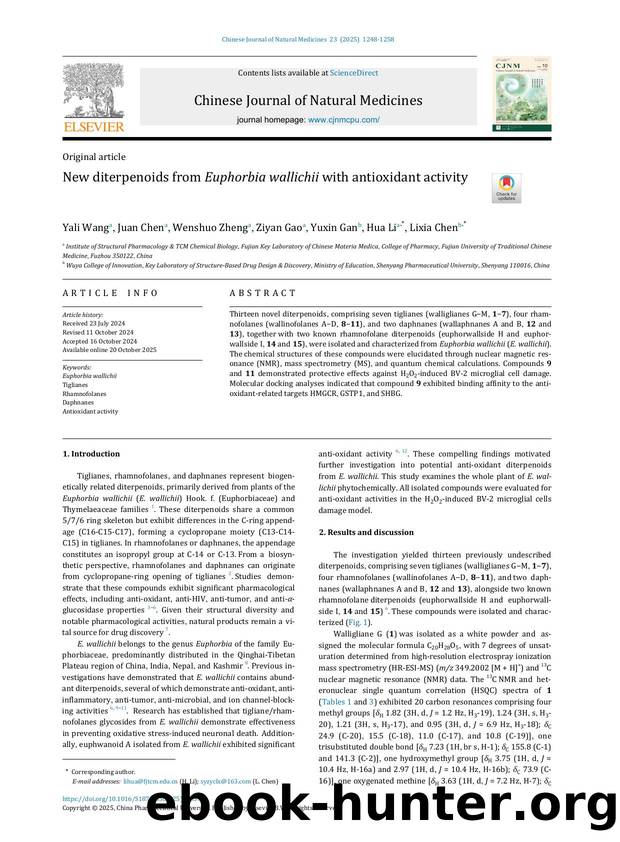 New diterpenoids from Euphorbia wallichii with antioxidant activity by Yali Wang