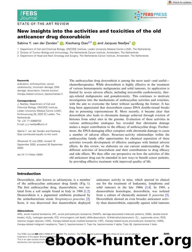 New insights into the activities and toxicities of the old anticancer drug doxorubicin by Unknown
