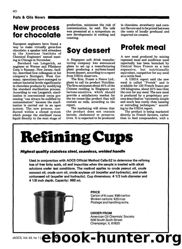 New process for chocolate by Unknown