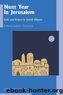 Next Year in Jerusalem by Greenspoon Leonard J.;