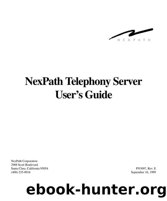 NextPath Release 5 Users Guide by Unknown