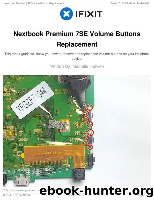 Nextbook Premium 7SE Volume Buttons Replacement by Unknown