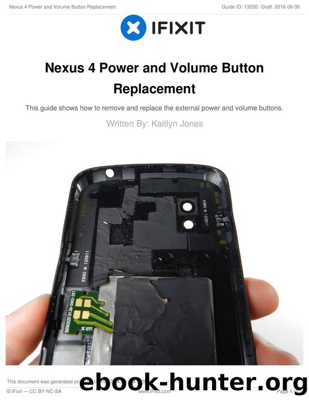 Nexus 4 Power and Volume Button Replacement by Unknown