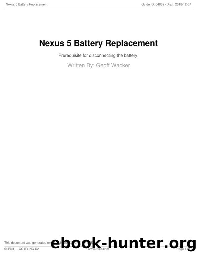 Nexus 5 Battery Replacement [2] by Unknown