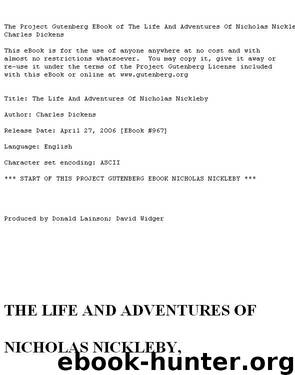 Nicholas Nickleby