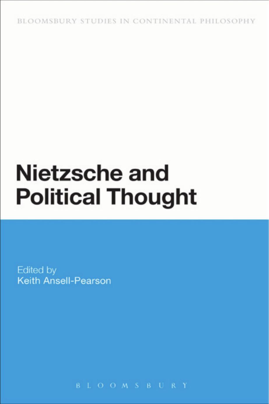 Nietzsche and Political Thought by Keith Ansell Pearson