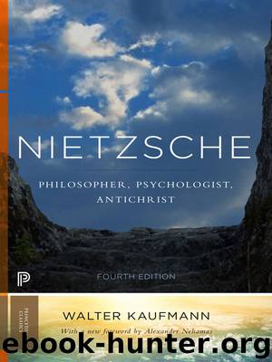 Nietzsche by Nehamas Alexander Kaufmann Walter