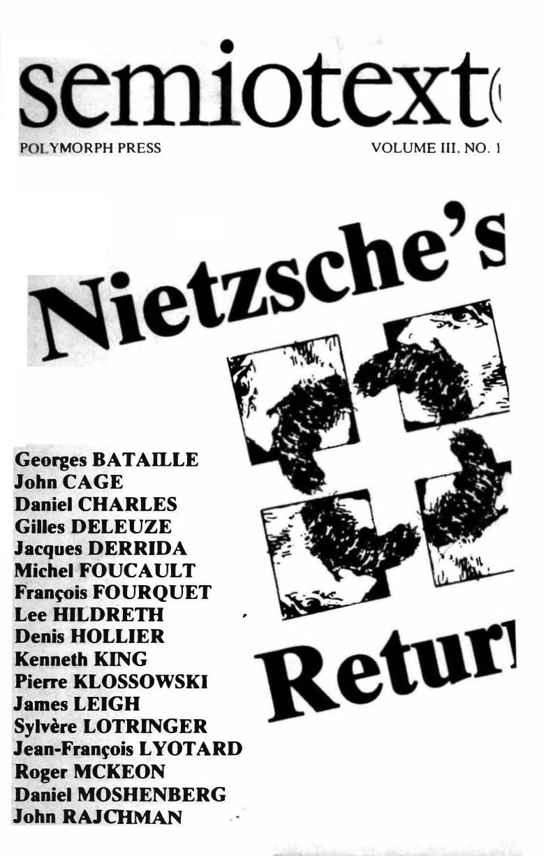 Nietzsche's Return by Sylvere Lotringer (editor)