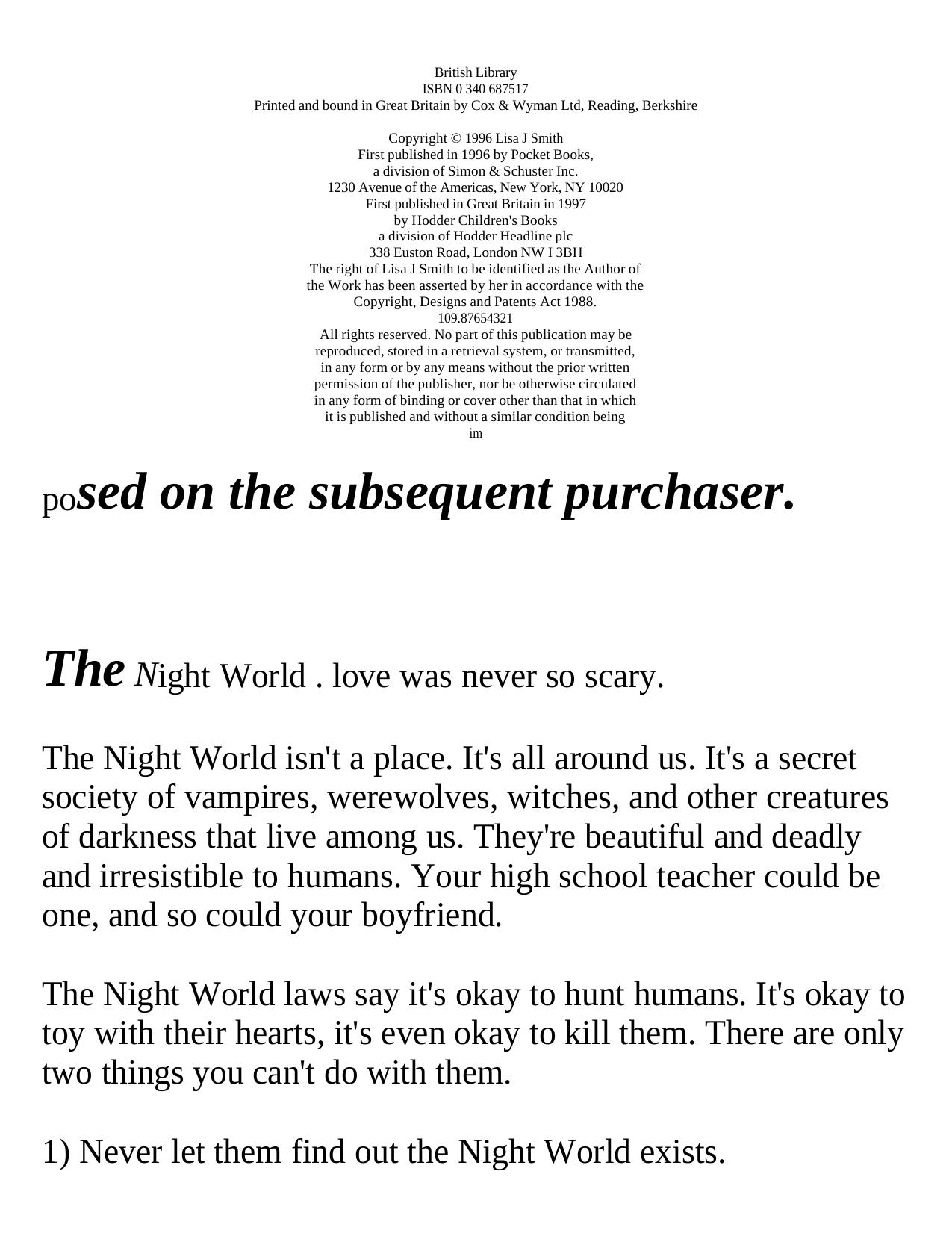 Night World 01 by Secret Vampire