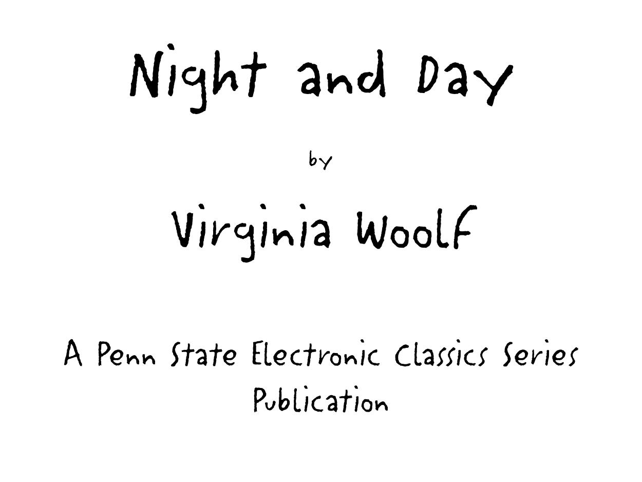 Night and Day by Virginia Woolf