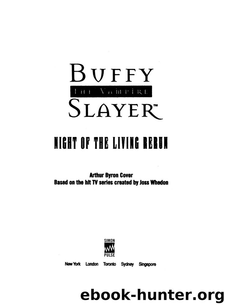 Night of the Living Rerun by Arthur Byron Cover