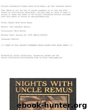 Nights With Uncle Remus by Joel Chandler Harris
