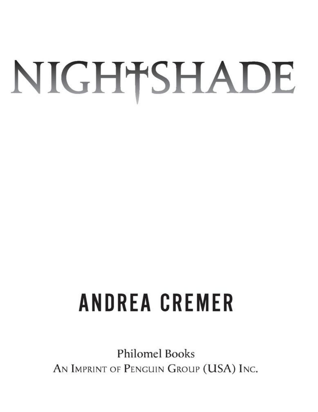 Nightshade by Andrea Cremer