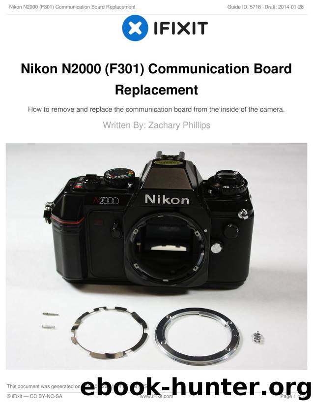 Nikon N2000 (F301) Communication Board Replacement by Unknown