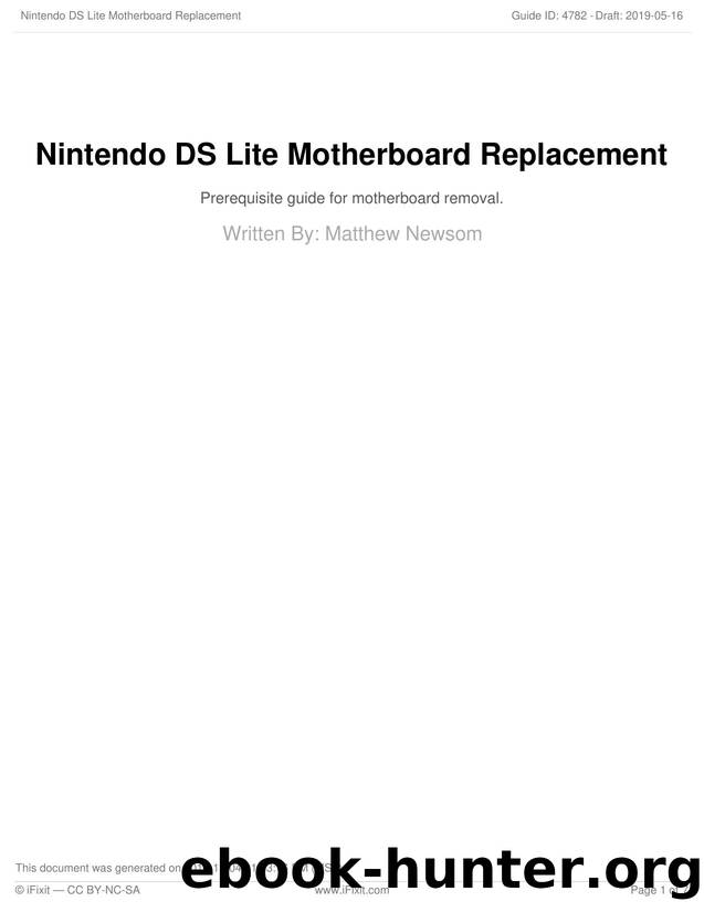 Nintendo DS Lite Motherboard Replacement [2] by Unknown