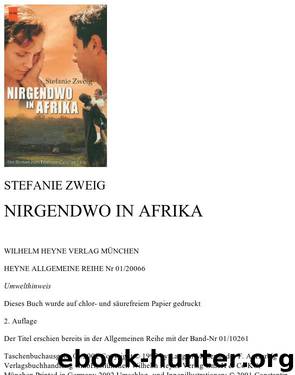 Nirgendwo in Afrika by Stefanie Zweig