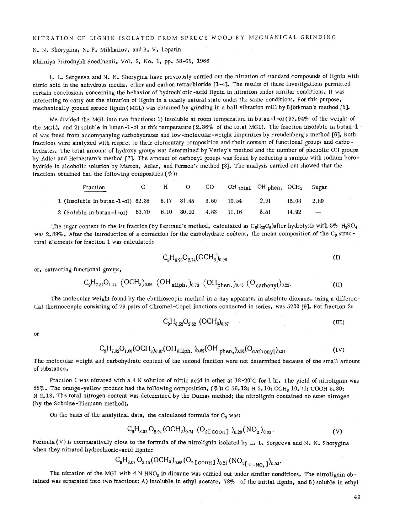 Nitration of lignin isolated from spruce wood by mechanical grinding by Unknown