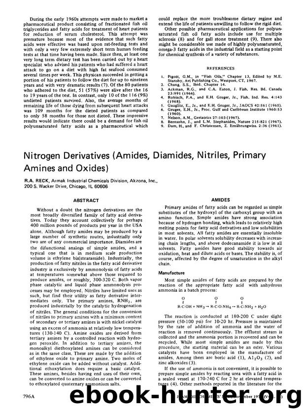Nitrogen derivatives (Amides, diamides, nitriles, primary amines and oxides) by Unknown