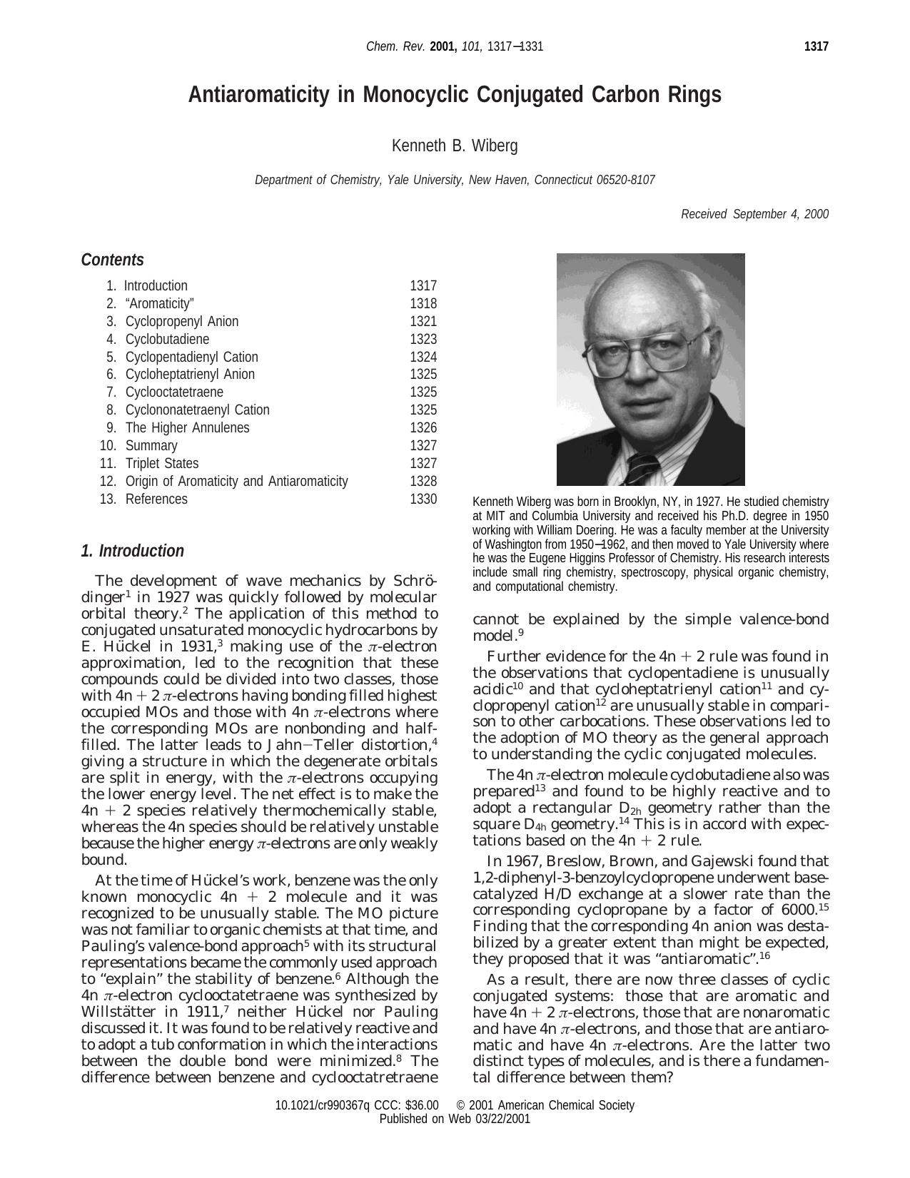 No Job Name by Antiaromaticity in Monocyclic Conjugated Carbon Rings (2001)(15s)