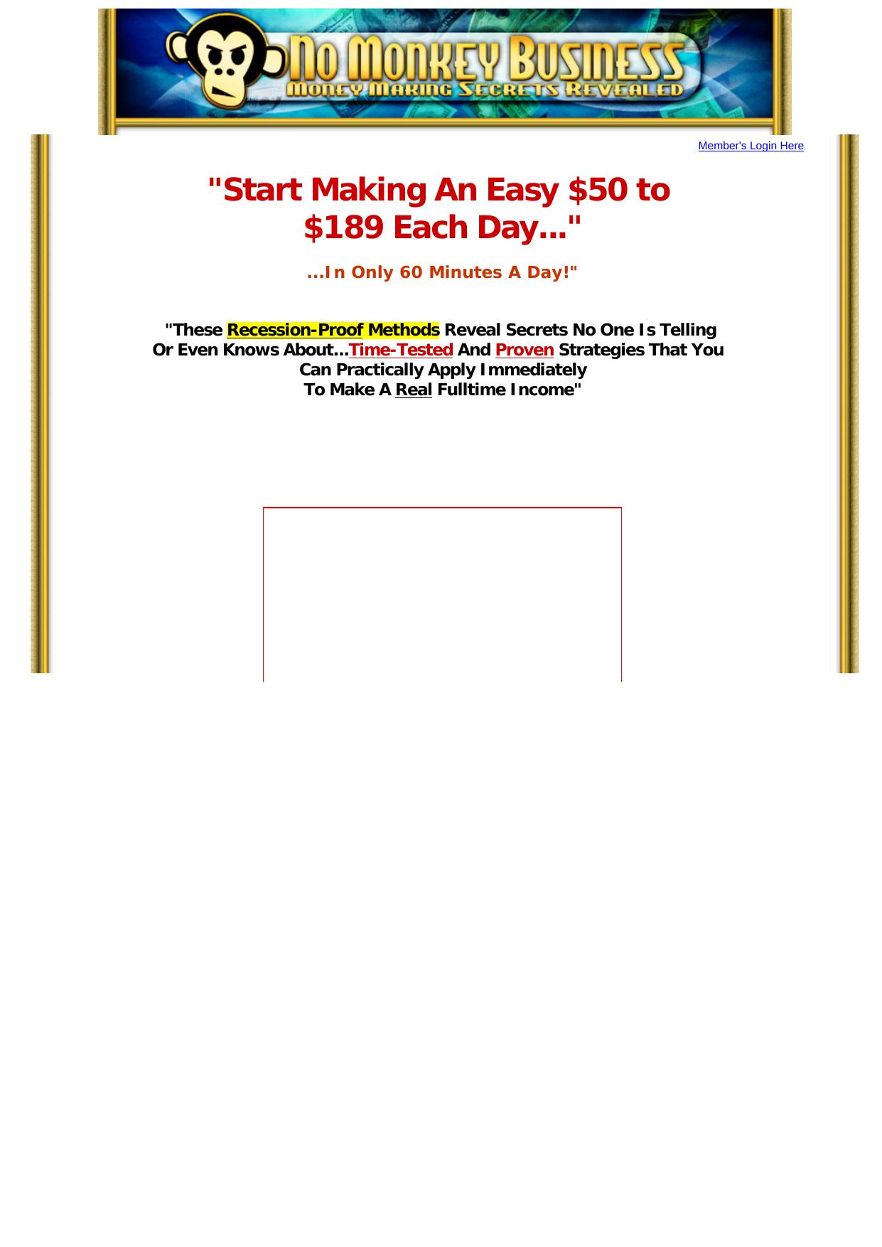 No Monkey Business...Over 100 Ways To Make Money Easily! by Best of Kuszter's Collection