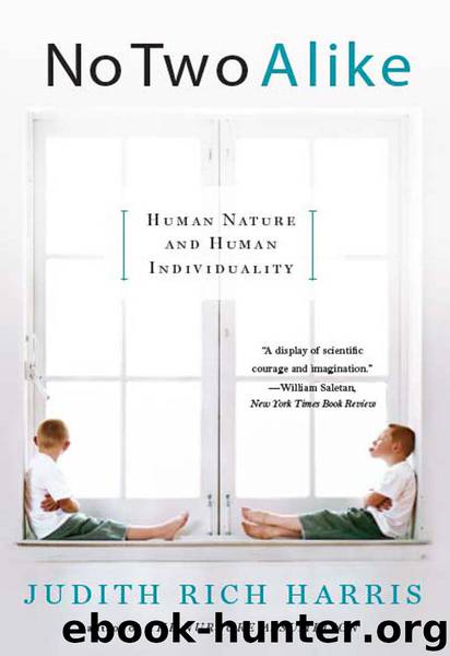 No Two Alike: Human Nature and Human Individuality by Judith Rich Harris