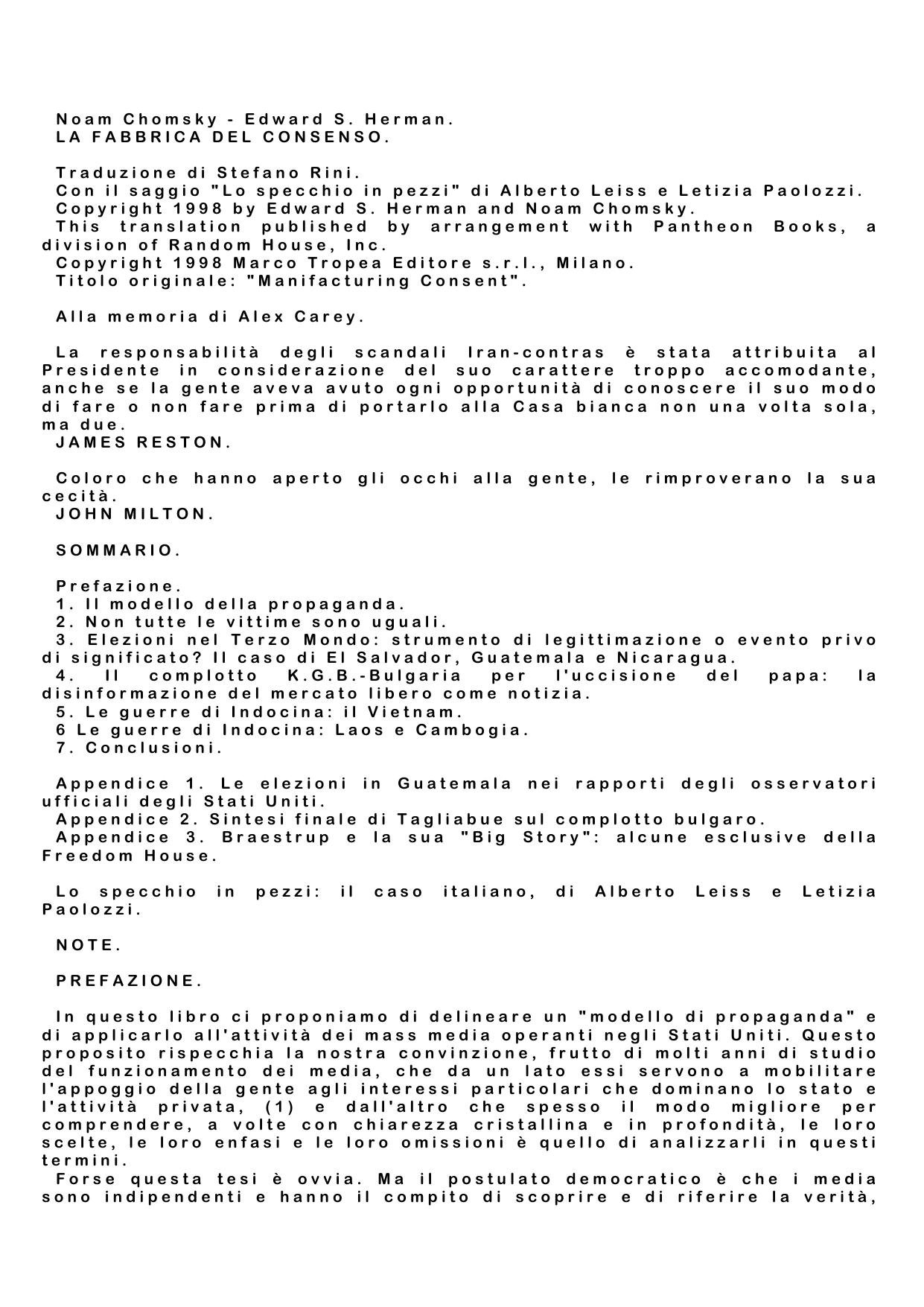 Noam Chomsky - Edward S by La Fabbrica Del Consenso