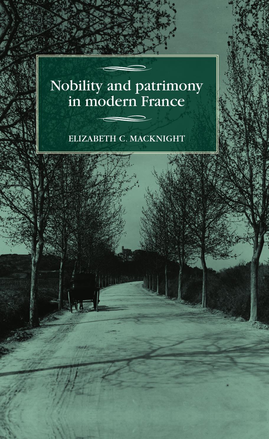 Nobility and patrimony in modern France by Elizabeth C. MacKnight