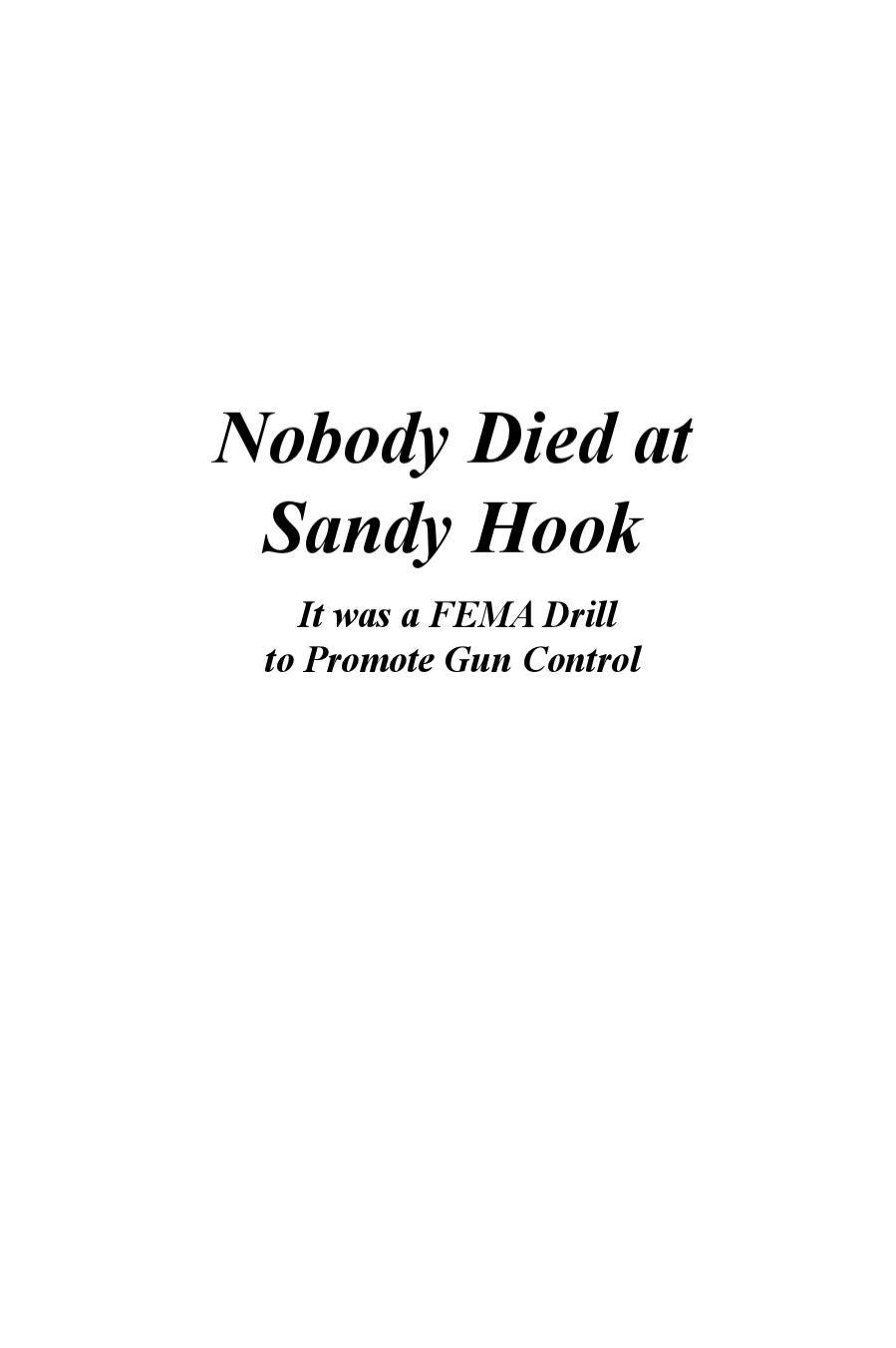 Nobody Died at Sandy Hook (2015) pdf by roflcopter2110
