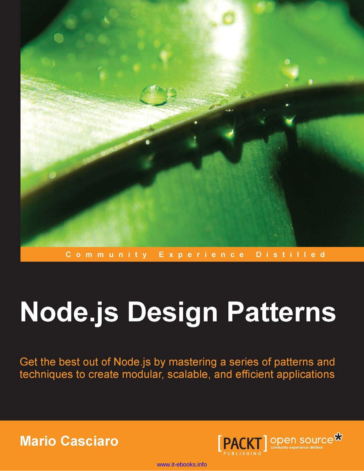 Node.js Design Patterns by Unknown