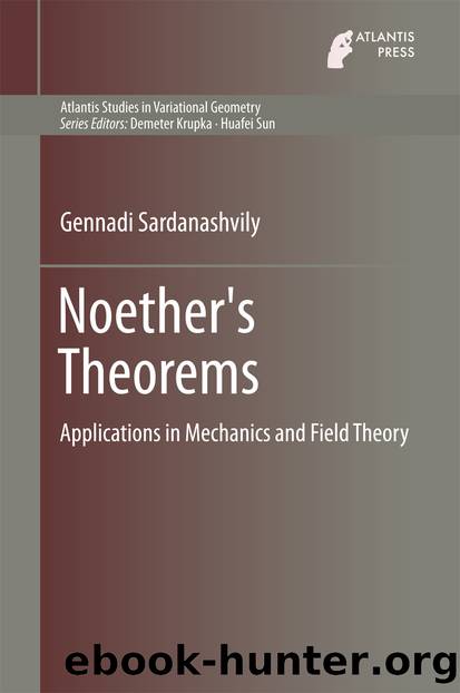 Noether's Theorems by Gennadi Sardanashvily