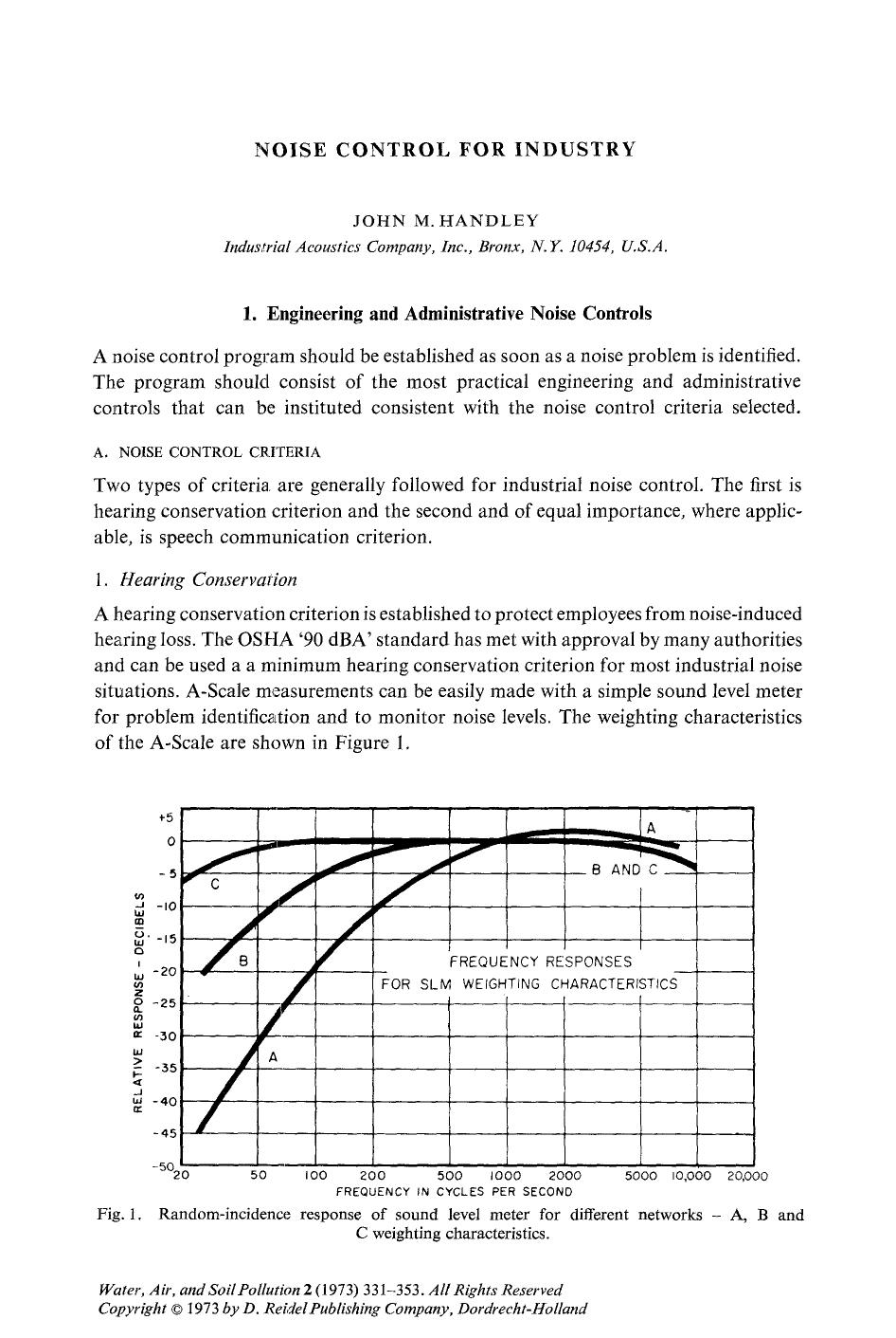 Noise control for industry by Unknown