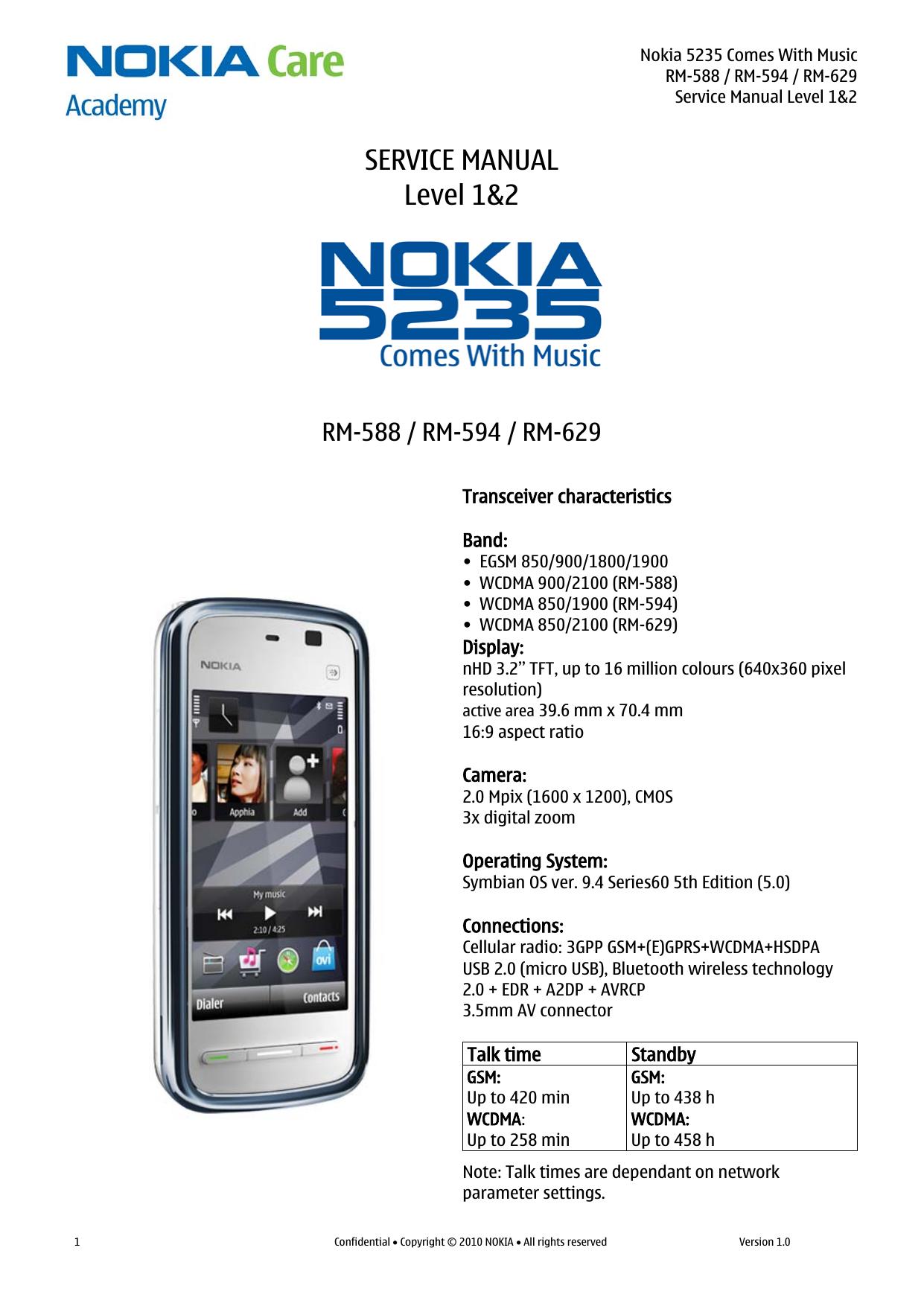 Nokia 5235 Comes With Music Service Manual Level 1&2 by Upknowledge